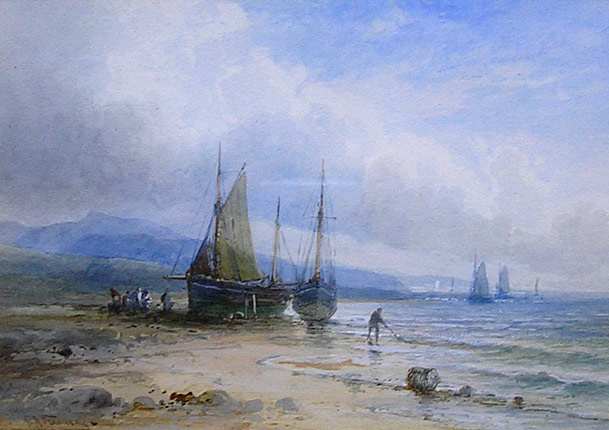 Emil Axel Krause painting: Off the Welsh Coast