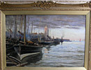 Robert Jobling Painting: South Shields Fish Quay