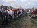 David T Robertson Painting: Appleby Horse Fair