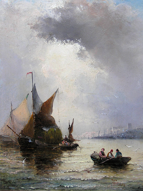 William Thornley Painting for Sale: off the Coast of Newcastle