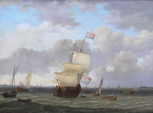Dutch Marine Painting, 18th Century