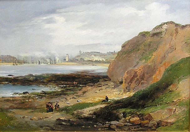 John Wilson Carmichael painting - View to Mouth of Tyne