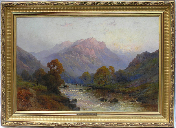 de Breanski Junior painting A Perthshire River