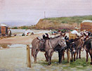 John atkinson painting: On Tynemouth Sands