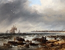 Fishing Fleet off Tynemouth.J.W.Carmichael