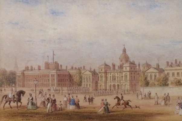 Horse Guards Parade and the Admiralty.T.H.Shepherd
