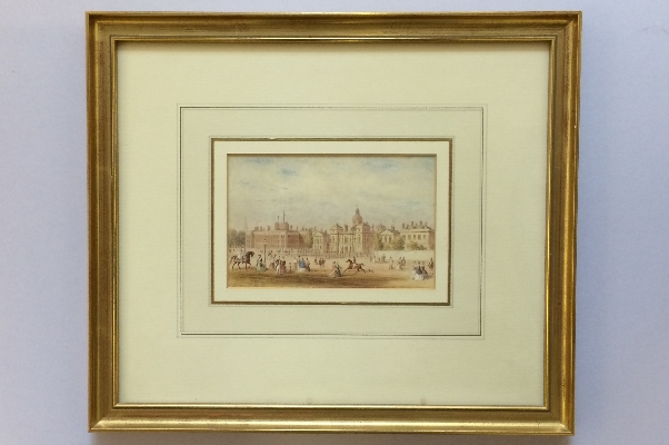 Horse Guards Parade and the Admiralty.Frame.T.H.Shepherd
