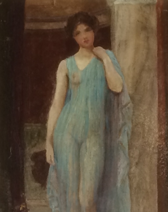 Lady in a negligee.Sidney Woods