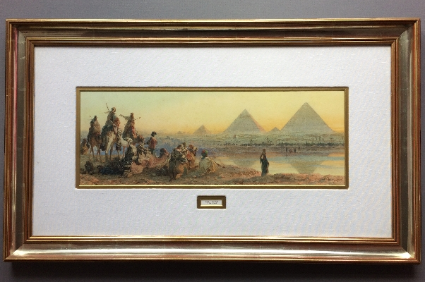 The Pyramids of Geezeh.Frame.Carl Haag.
