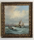 Rough Weather off Sheerness.Frame.J.W.Thornley.1