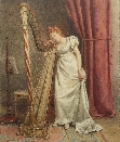 The Young Harpist.G.G.Kilburne.