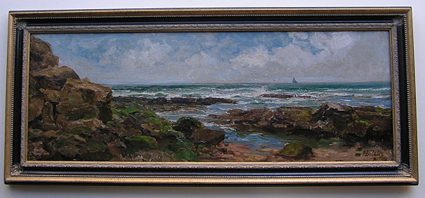 JF Slater - Northumberland Oil Painting