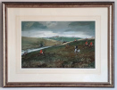 Michael Lyne, watercolour, The Chase, framed