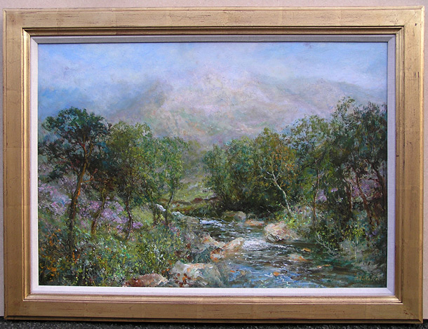 John Falconar slater Painting: A Highland Stream