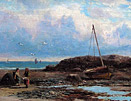 Duncan Fraser McLea Painting: Figures on the shore