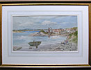 TS Hutton painting: View on Holy Island