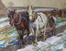 Ploughing in Winter