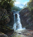 John Brandon Smith: Falling Foss Waterfall, Whitby moors
