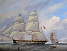 John Scott Painting 'The Welcome' off Tynemouth