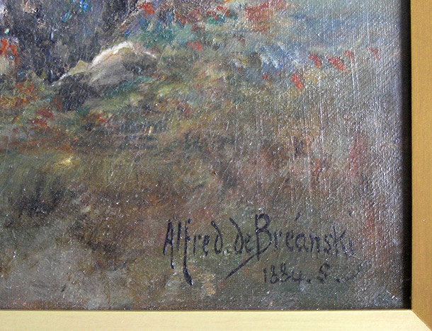 Alfred de Breanski Snr: signature