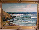 John Falconar Slater Painting: Yachts off the Northumberland Coast