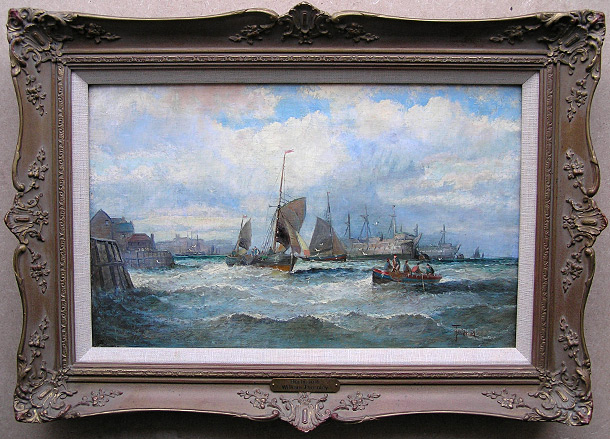 William Thornley Marine Painting: Off Dartmouth