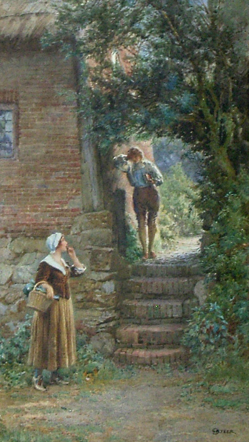Henry Reynolds Steer painting: The Trysting Gate