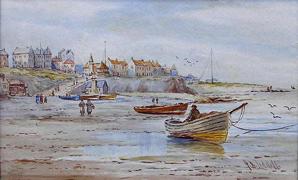 J D Liddell: The Shore at Whitley Bay
