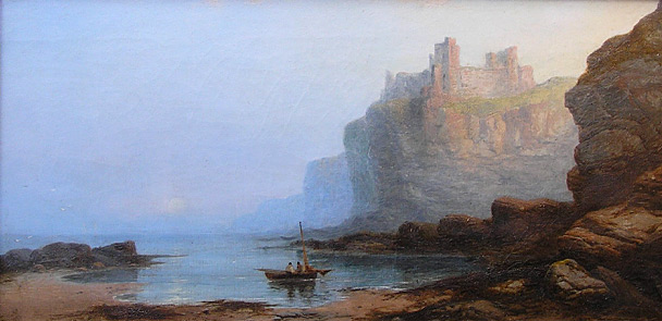 George Blackie Sticks painting: Tantallon Castle