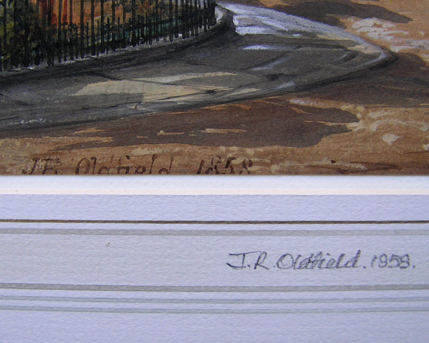 John Edwin Oldfield artist signature