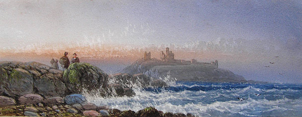 thomas harper painting: dunstanburgh castle