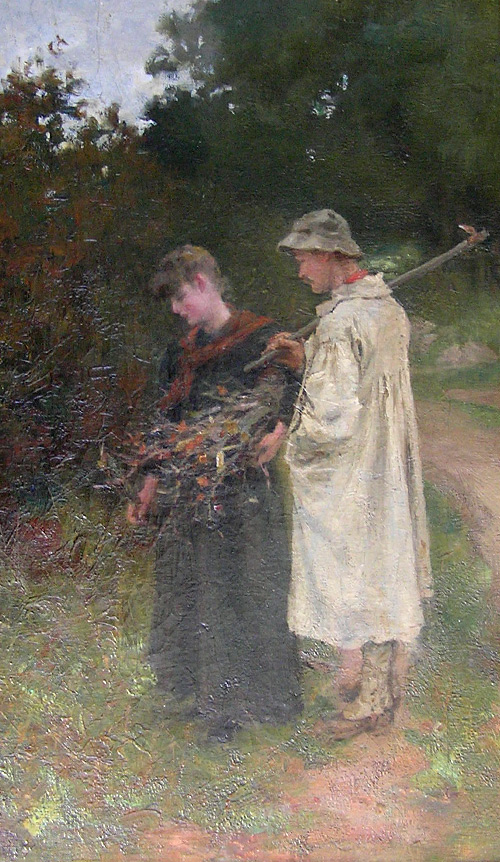 B William Atkinson painting: Courting