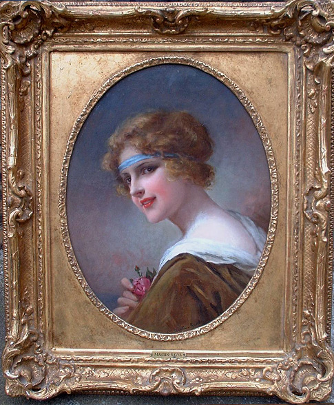 Francois Martin-Kavel: Painting of a young woman