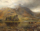 Scottish landscape painting: Kilchurm castle