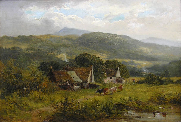 James Peel painting - Welsh Landscape