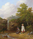 isaac henzell painting: by the brook