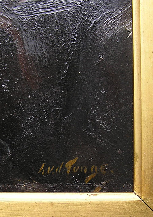 Louis VAN DER TONGE signature