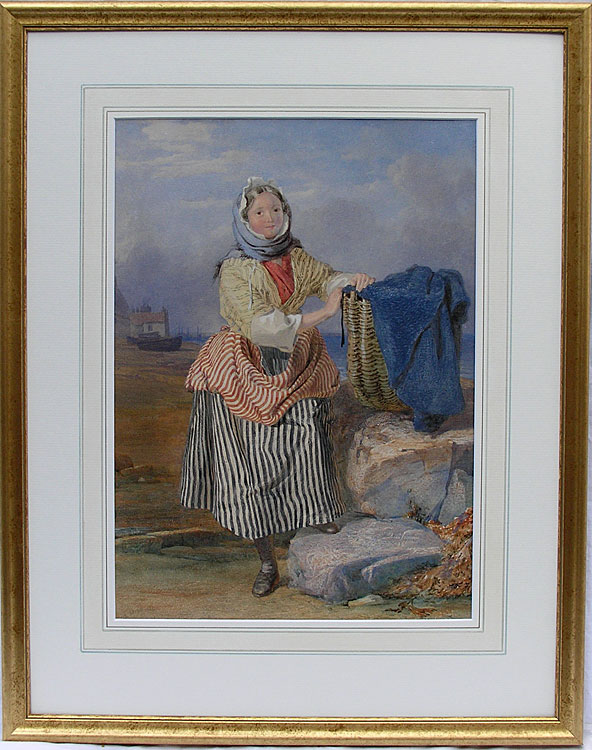 John Henry Mole painting - Fishergirl