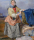 John Henry Mole painting - Fishergirl