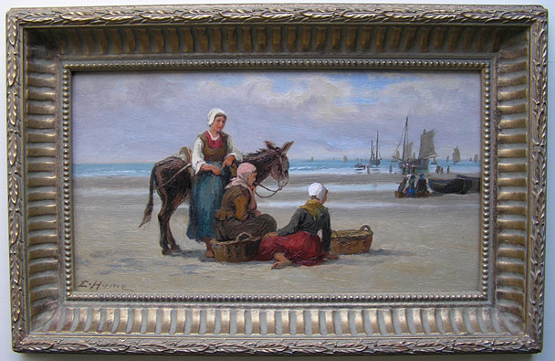 Edith Hume painting: Fisherfolk II
