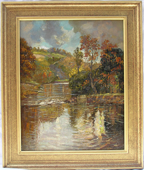 Lamorna Birch painting: The trout pool