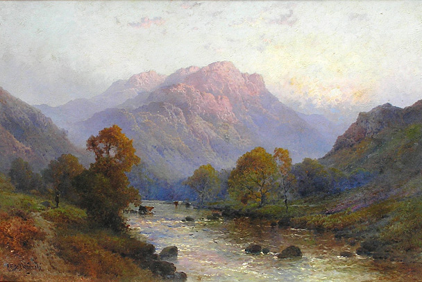 Alfred Fontville de Breanski: A Perthshire River