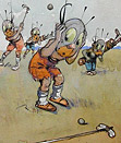 Dudley Ward illustration: golf