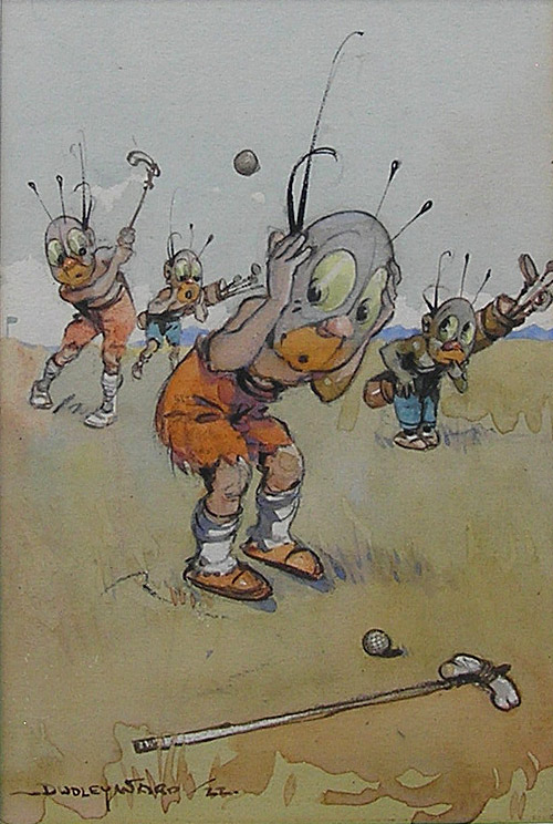 Dudley Ward illustration: golf