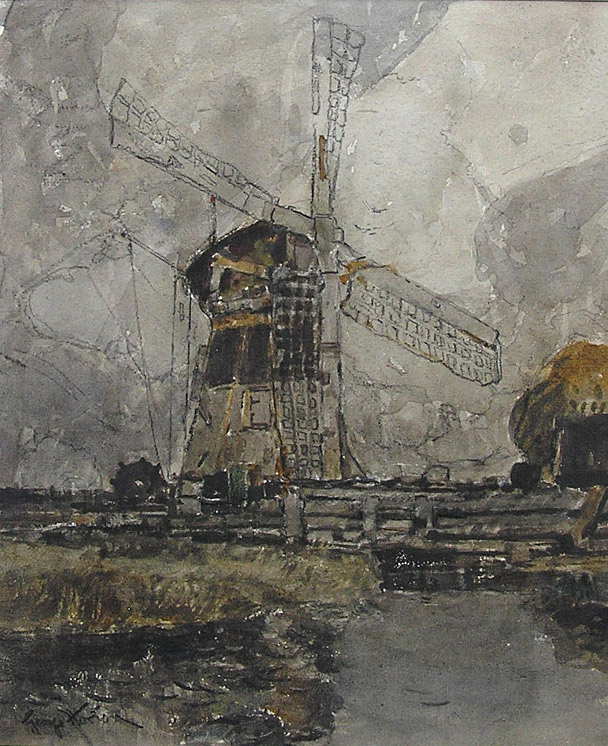 George Horton painting: Windmill