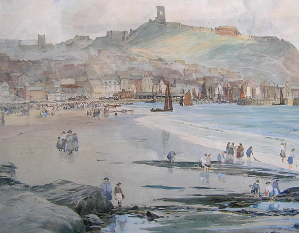 TS Hutton painting - Scarborough