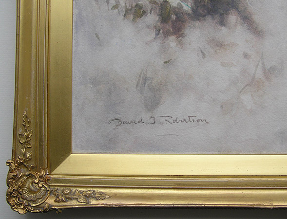 David T Robertson artist signature