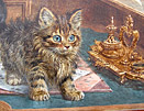 Wilson Hepple painting cat