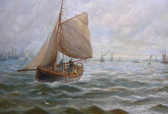BB Hemy painting Ships on Tyne
