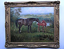 Wilson Hepple Painting horses